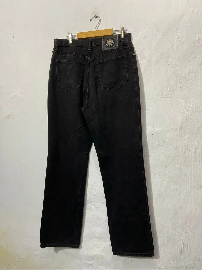 Versace Jeans Couture Button Fly Black Sun faded Denim Jeans photo 1