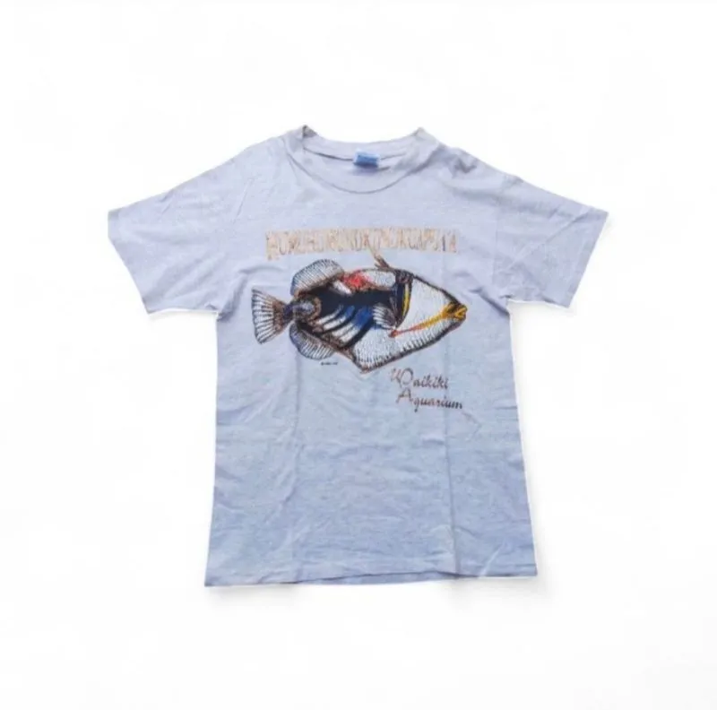 Hanes Vintage Graphic Tee Humuhumunukunukuapua'a Hawai photo 1