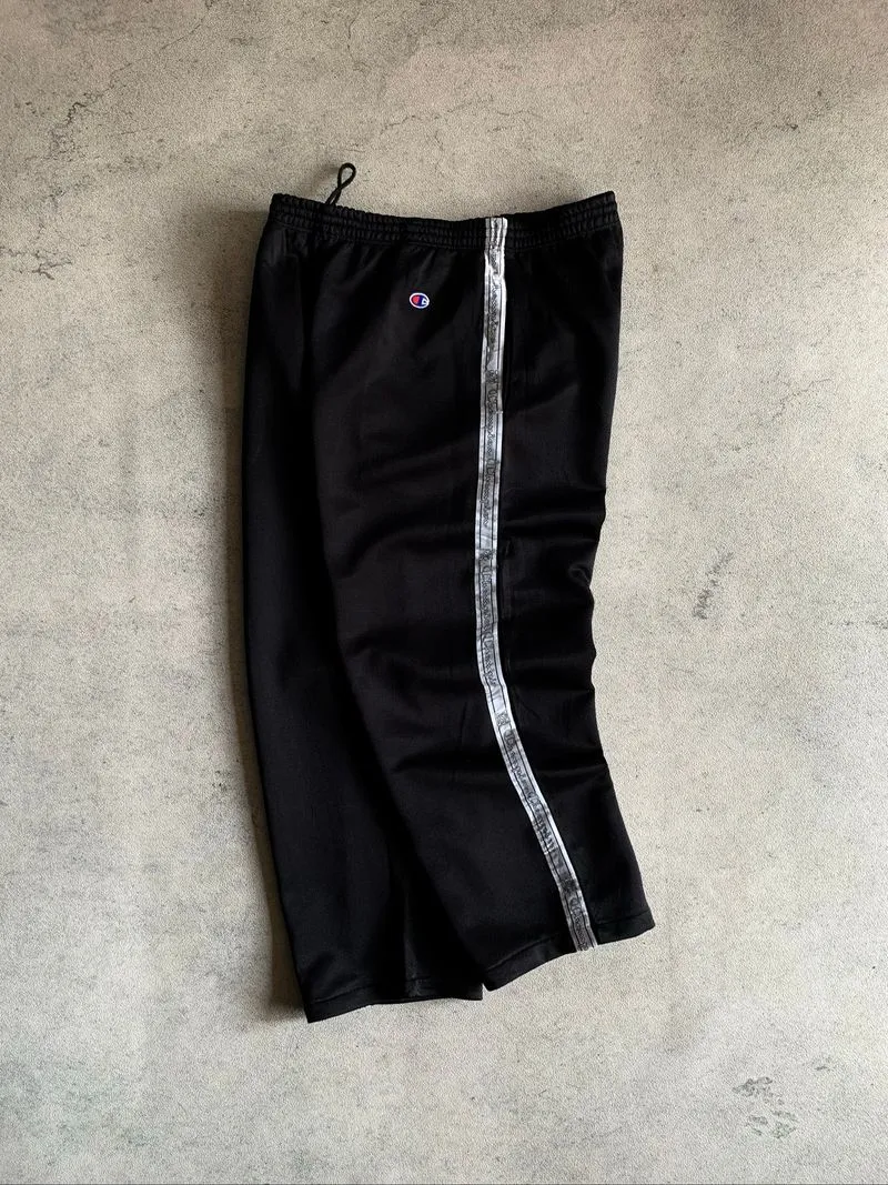 BLACK TAPPED CHAMPION TRACK PANTS  photo 1