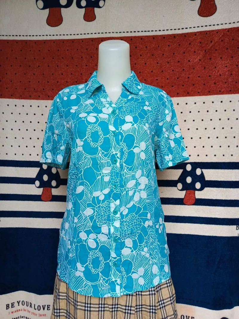 Crocodile Casual Shirt Wanita green photo 1
