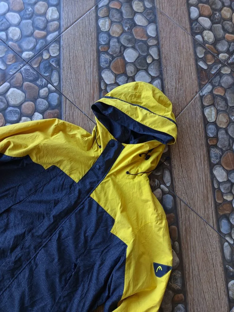 Head brand outdoor jacket in yellow and grey.
 photo 1