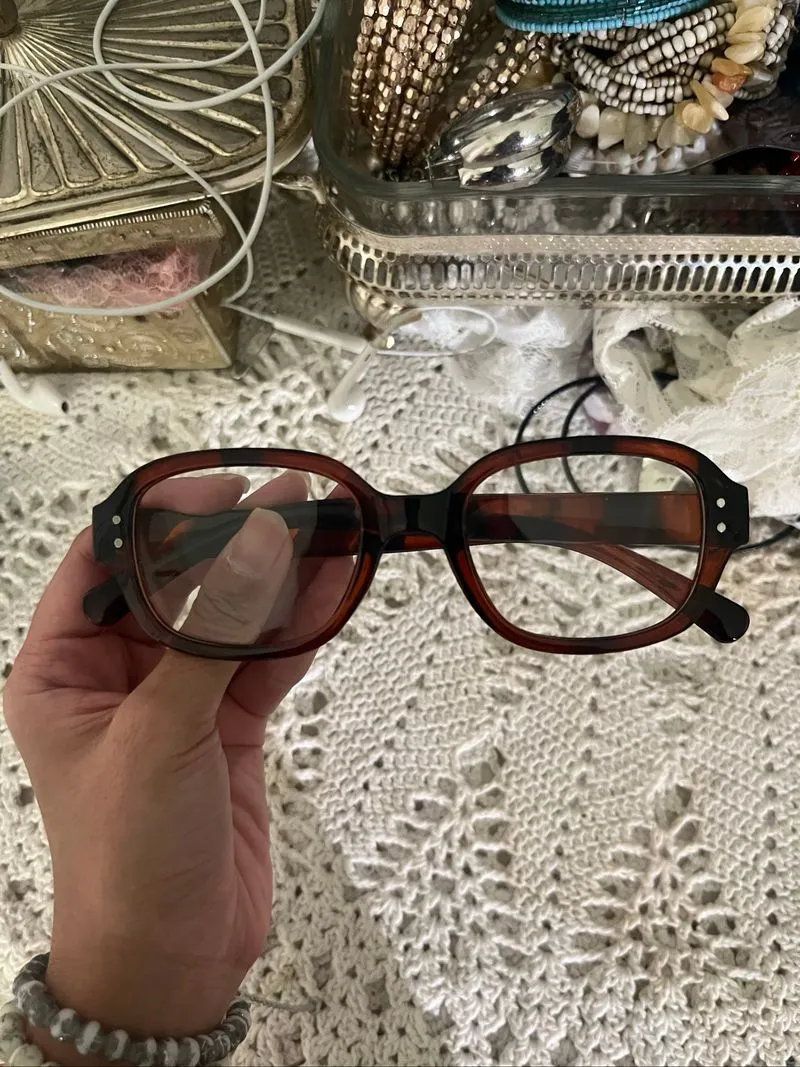 square brown glasses  photo 1