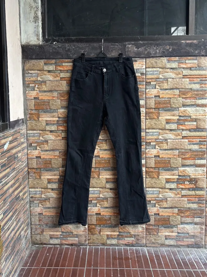 [Termurah] Carpenter 2 Cell Pockets Denim Stretch Black photo 1