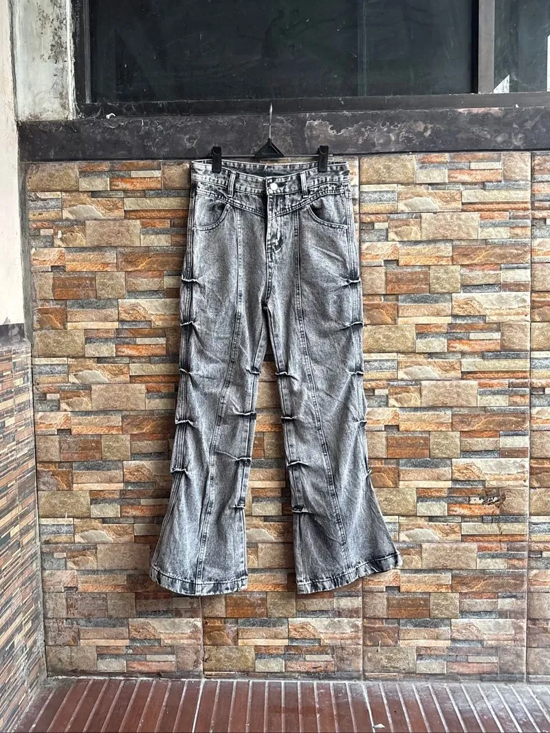 [Termurah] Washed Y2K Bootcut Denim Jeans Good Condition photo 1