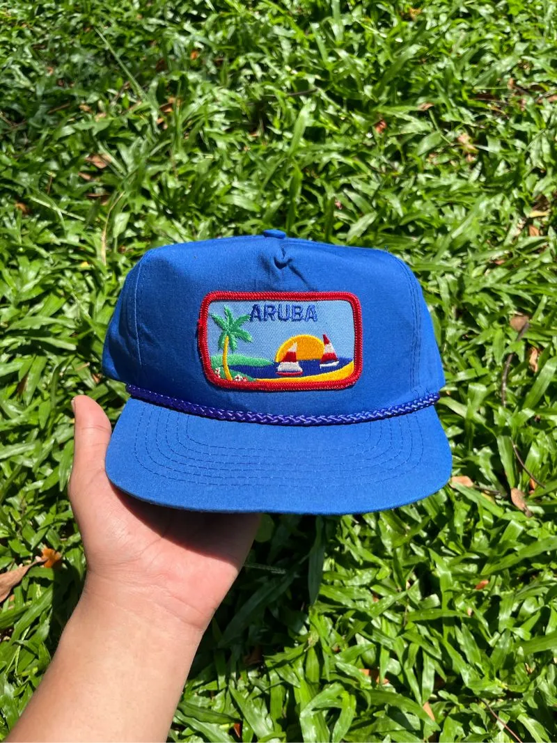 Vintage Hat Pria blue photo 1