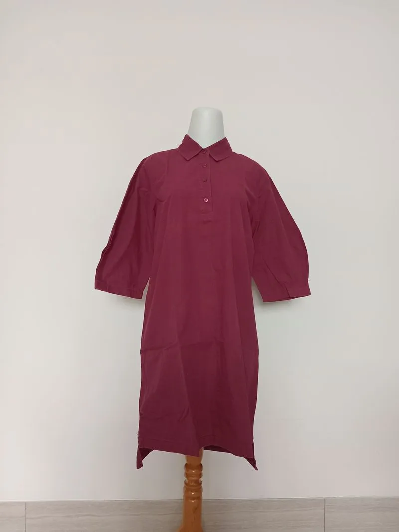 [PRELOVED] Good Tunik Lengan 3/4 Wanita Maroon Size S Et Cet photo 1