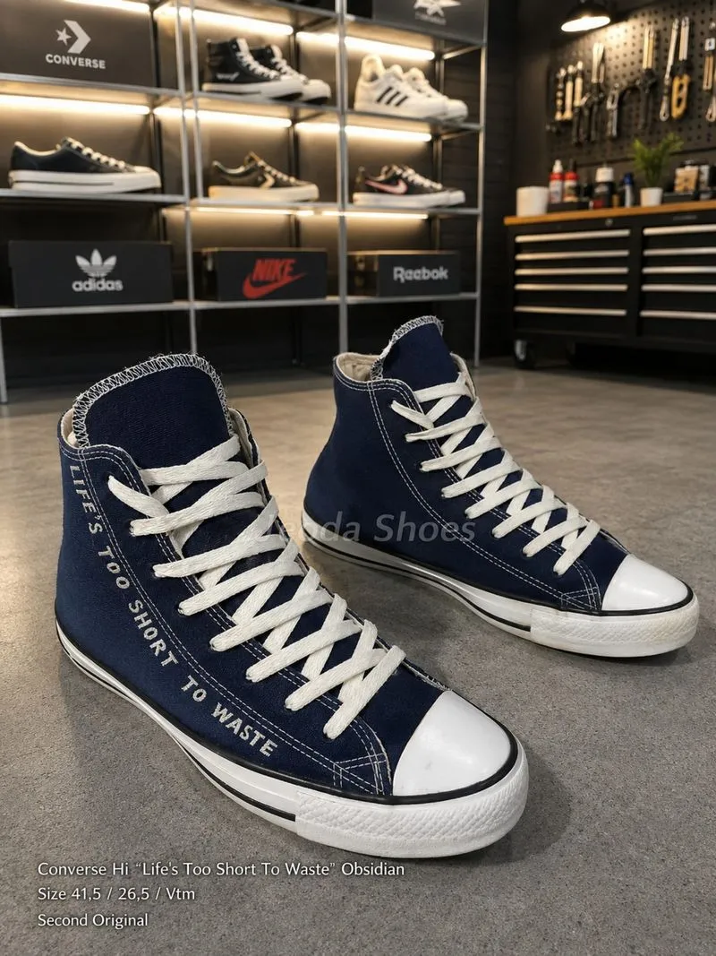 Converse Chuck Taylor Hi Renew “Life’s Too Short To Waste”  photo 1