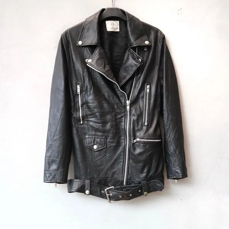 Jaket kulit size M domba biker casual ramones long rider photo 1