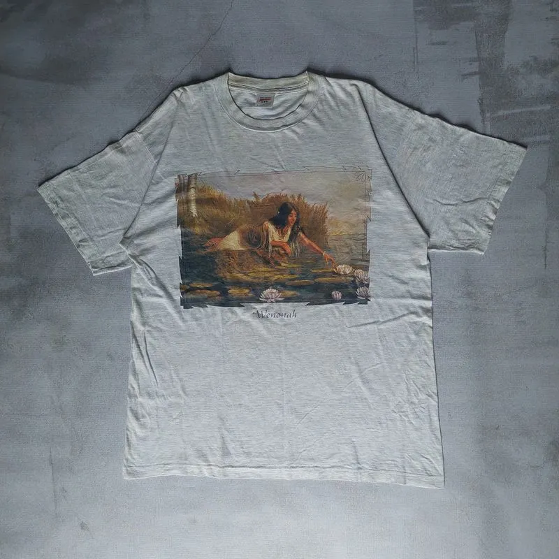 Jerzees Vintage T-shirt Pria gray photo 1