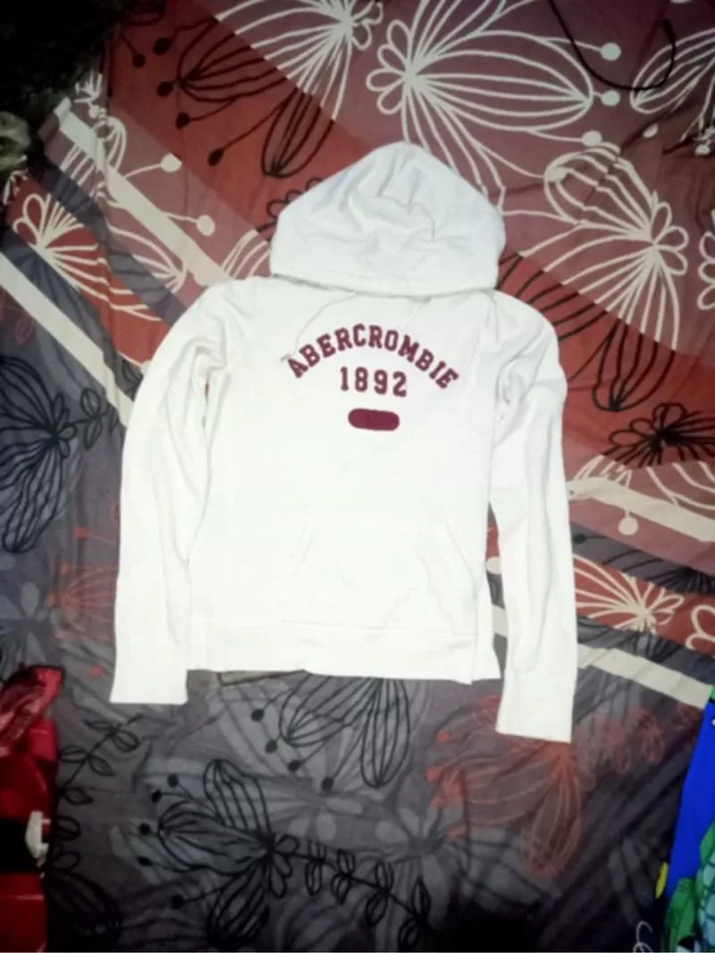 hoodie abercrombie white photo 1