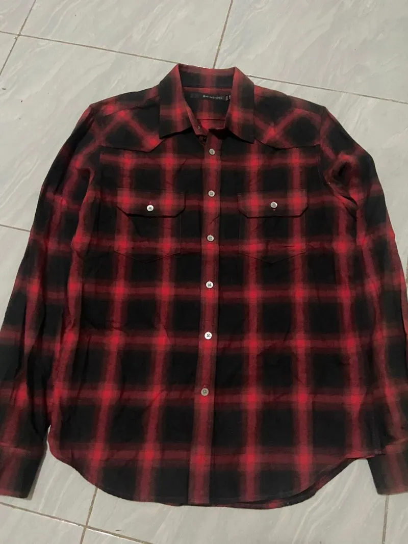 Flannel Veterano Red Black photo 1