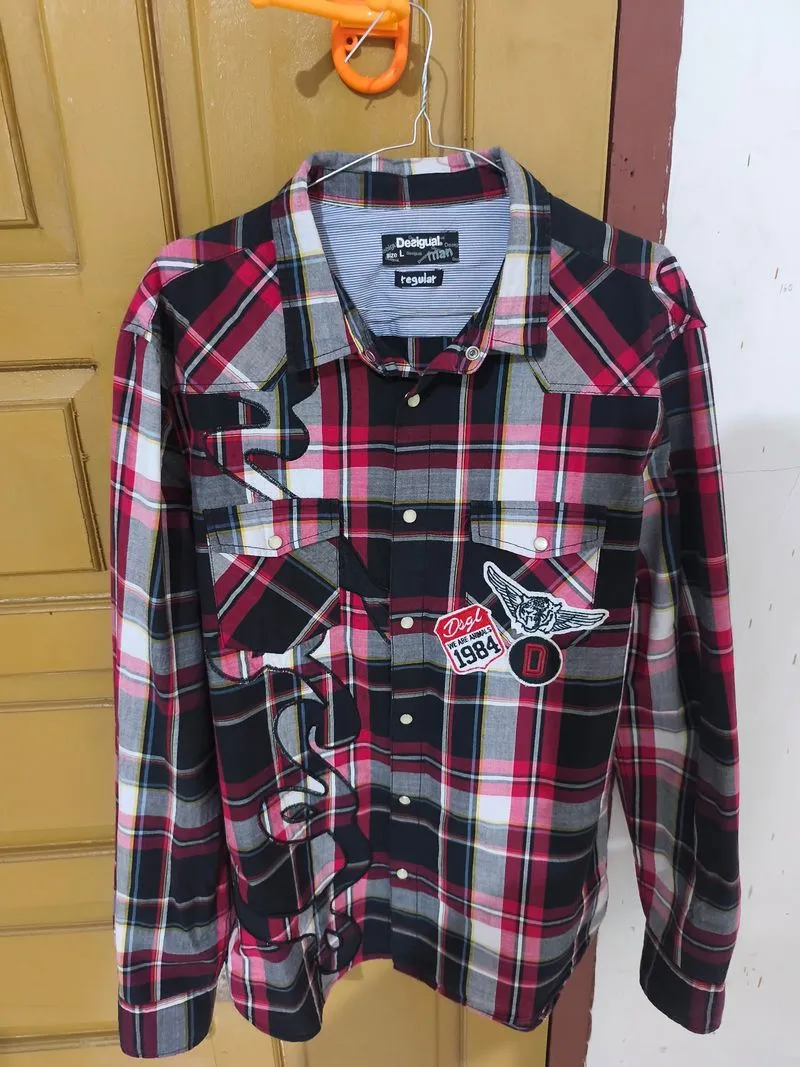 Flannel Desigual Original Patch 1984 Rare Item photo 1