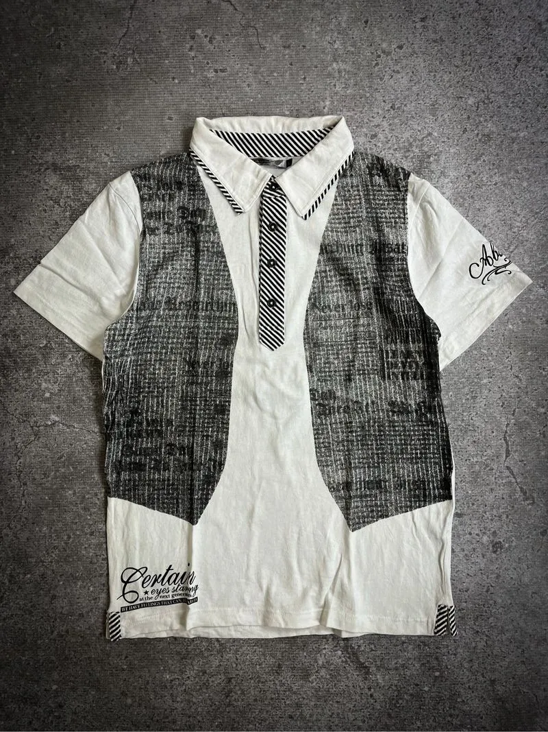 Black Label Euroyal Tribal Graphic Poem Button Shirt photo 1