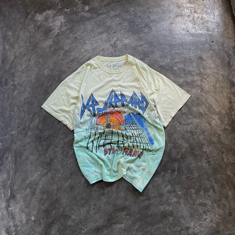 Kaos def leppard pyromania tiedye photo 1
