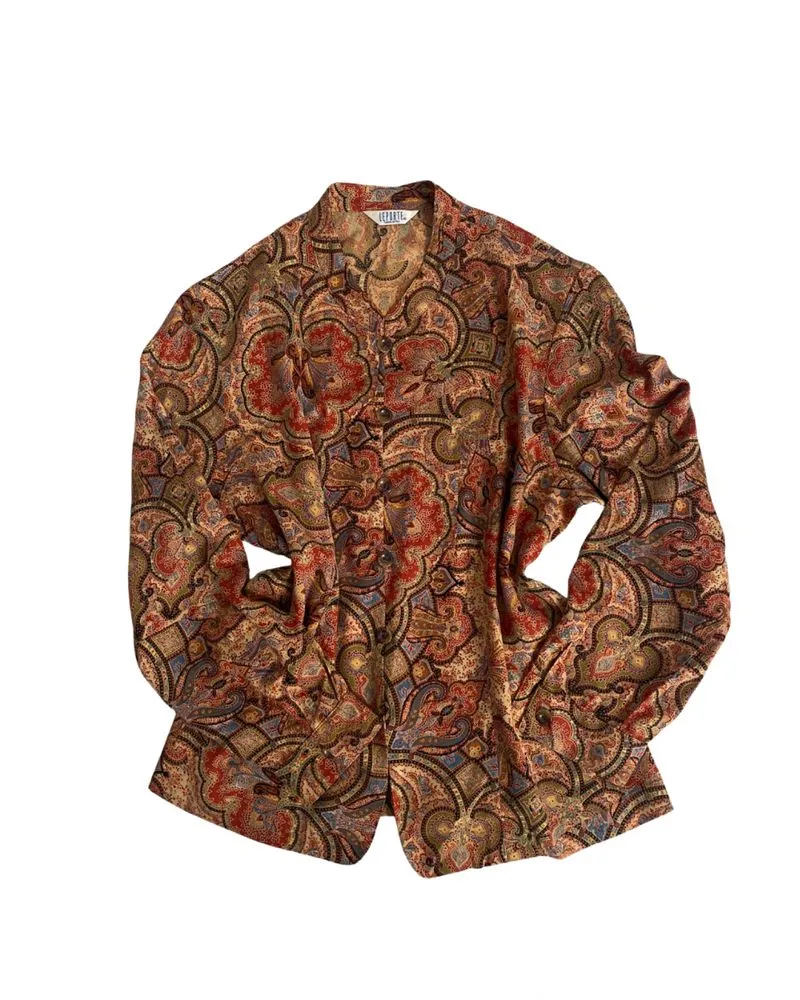 leporte tokyo paisley button up shirt photo 1