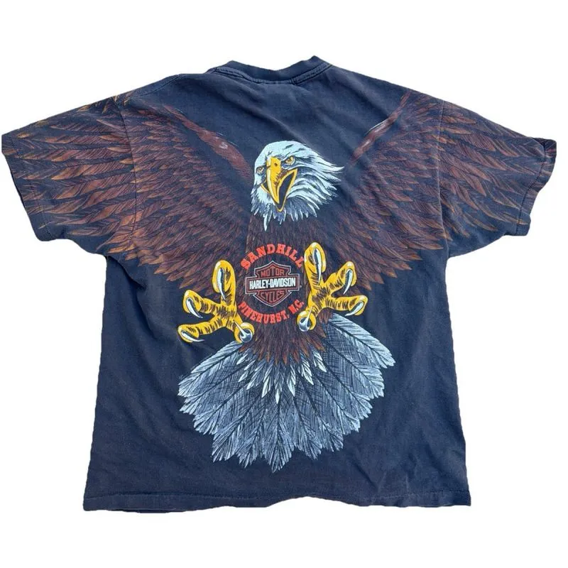 Kaos harley davidson full print single stitch photo 1