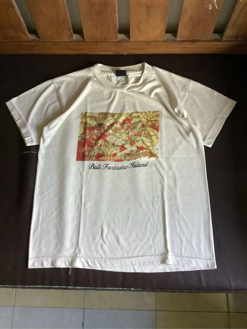 Tshirt Basic  Kaos Vintage Jay4 B4Li white  photo 1