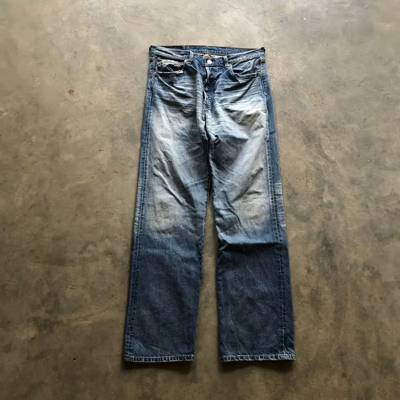 Vintage levis 501 bootcut mudwash jeans photo 1