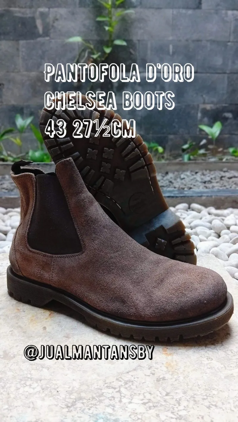 PANTOFOLA D'ORO Italy Suede Chelsea Boots photo 1
