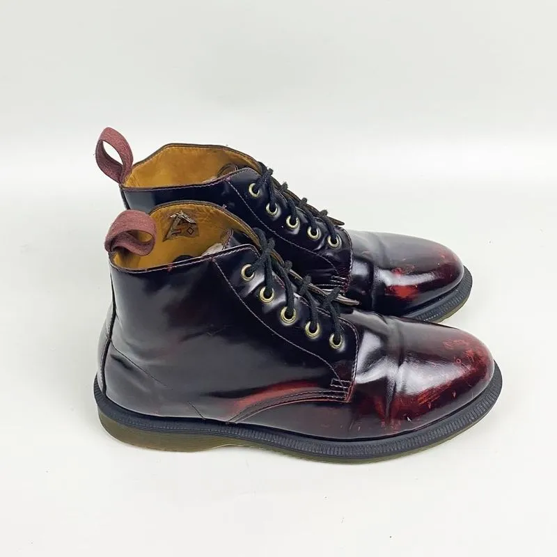 Dr. Martens Vintage Casual Boots Wanita burgundy red photo 1