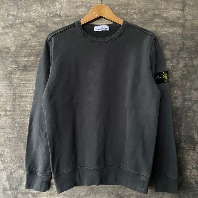 Stone Island Sportswear Casual Sweatshirt Pria gray photo 1