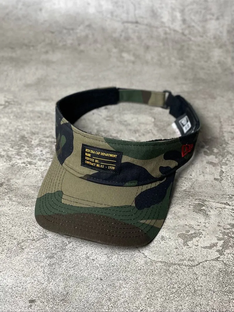 Topi Visor Cap New Era Camouflage Adjustable Second Original photo 1