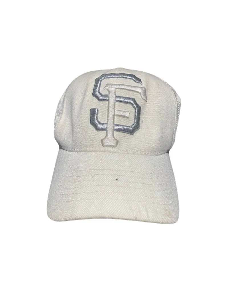 TOPI FITTED MLB ‘SF’ PUTIH photo 1