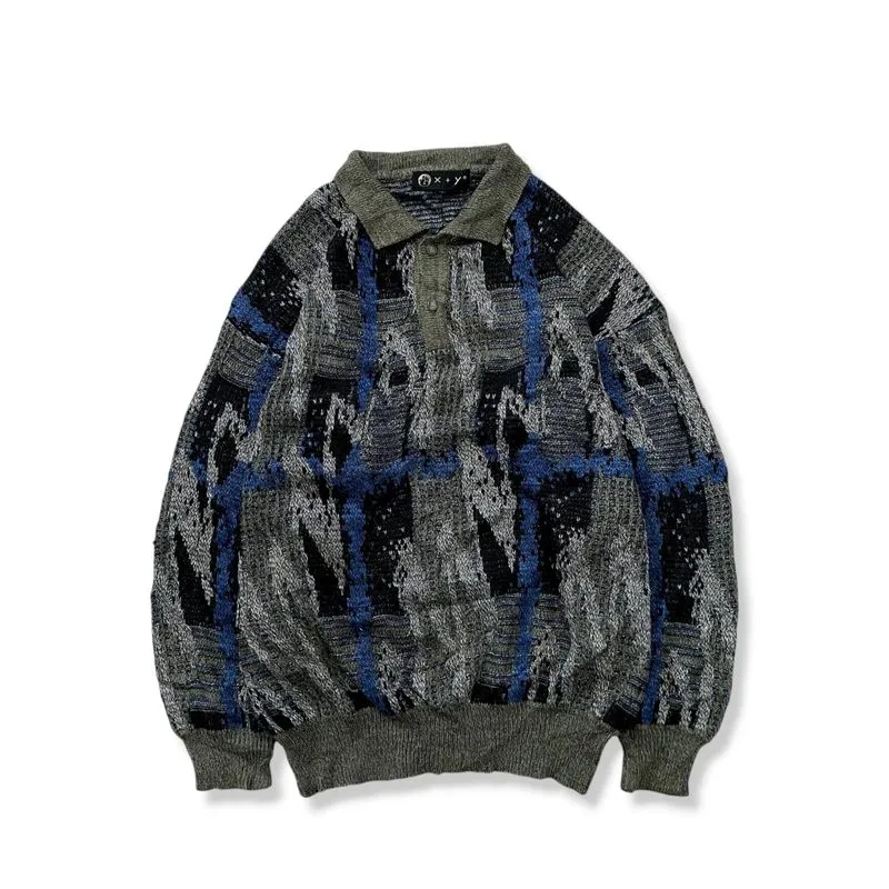 Knitwear motif, rajut motif, sweater vintage,grandpa sweater photo 1