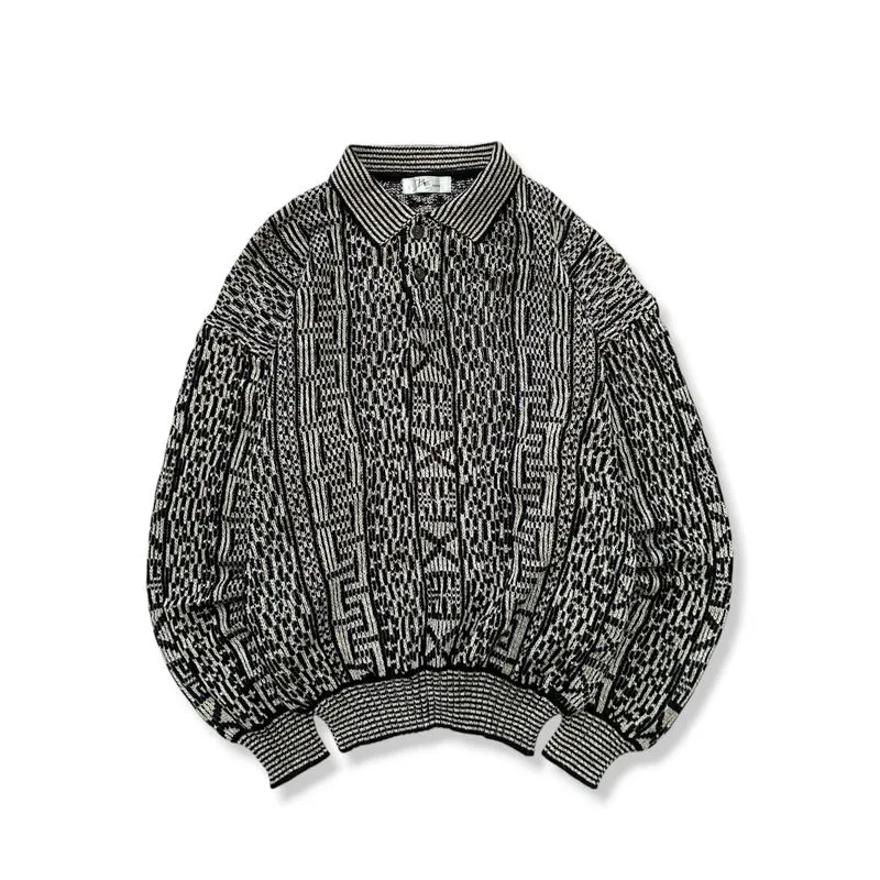 Polo knitwear motif , sweater vintage , grandpa sweater  photo 1