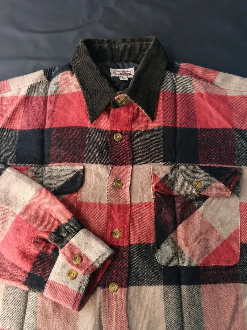 Vtg 90s budweiser flannel wool photo 1