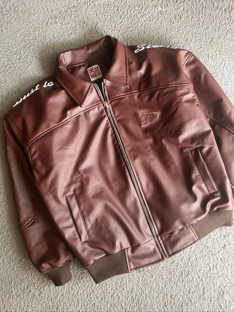 Brown leather Jacket Dust la Stella (used) / jaket kulit  photo 1