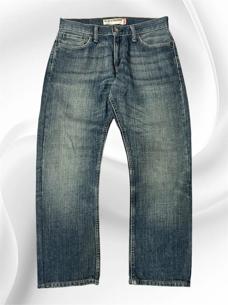 • " @levis 514 " SLIM STRAIGHT FIT JEANS VINTAGE BLUEWASHED  photo 1