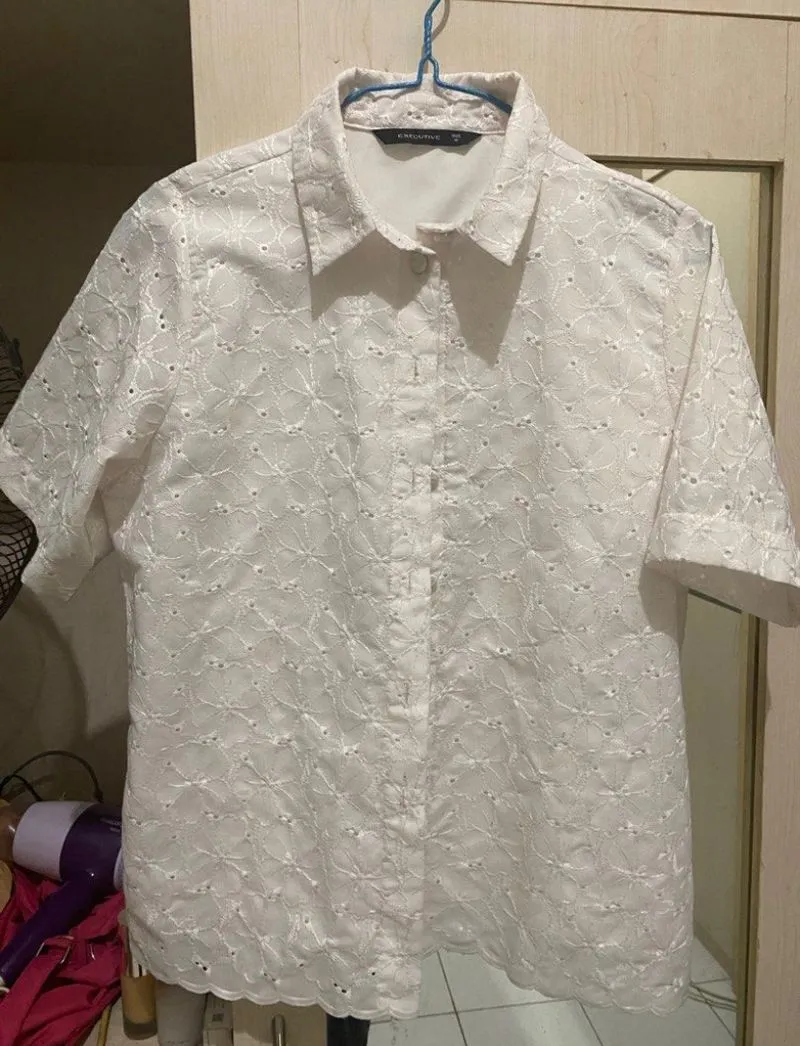 Executive Casual Shirt Wanita white photo 1