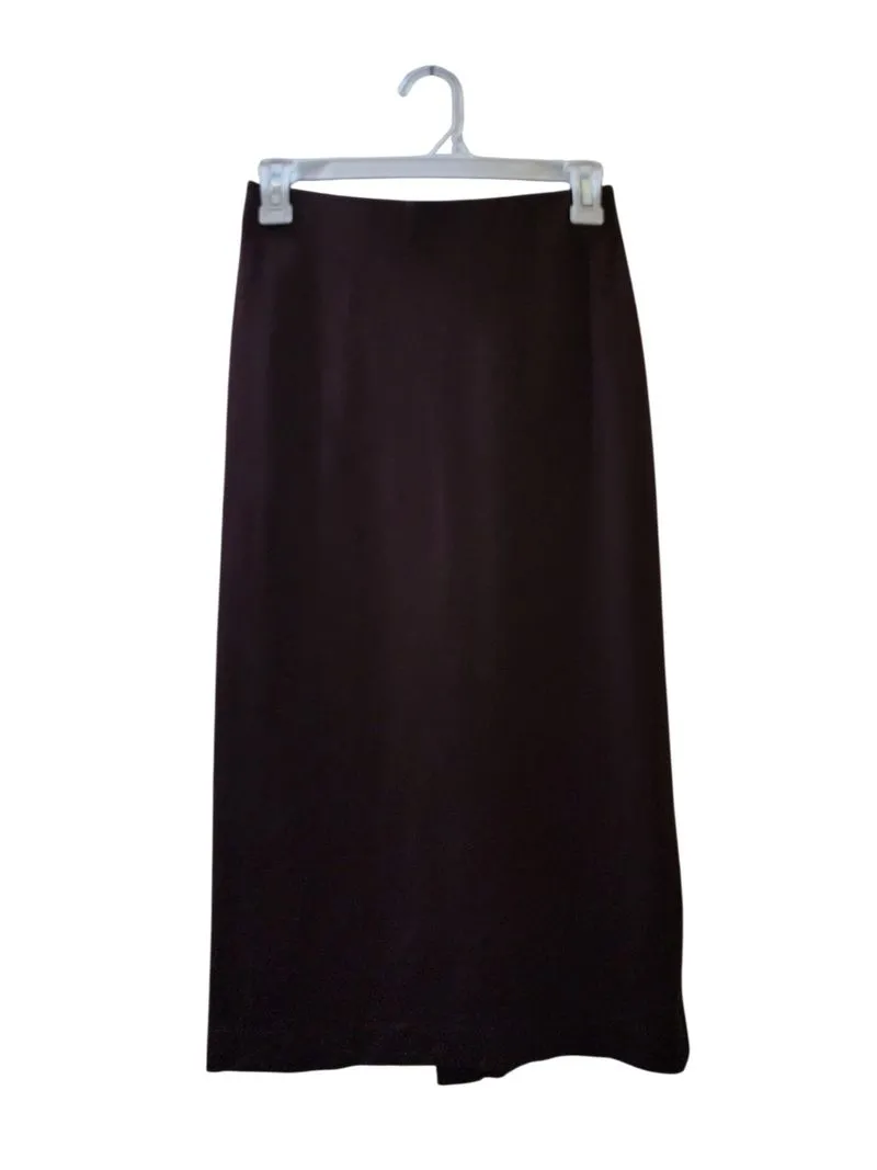 Rok Kantor Span Pencil Skirt Uniqlo Warna Merah Marun photo 1
