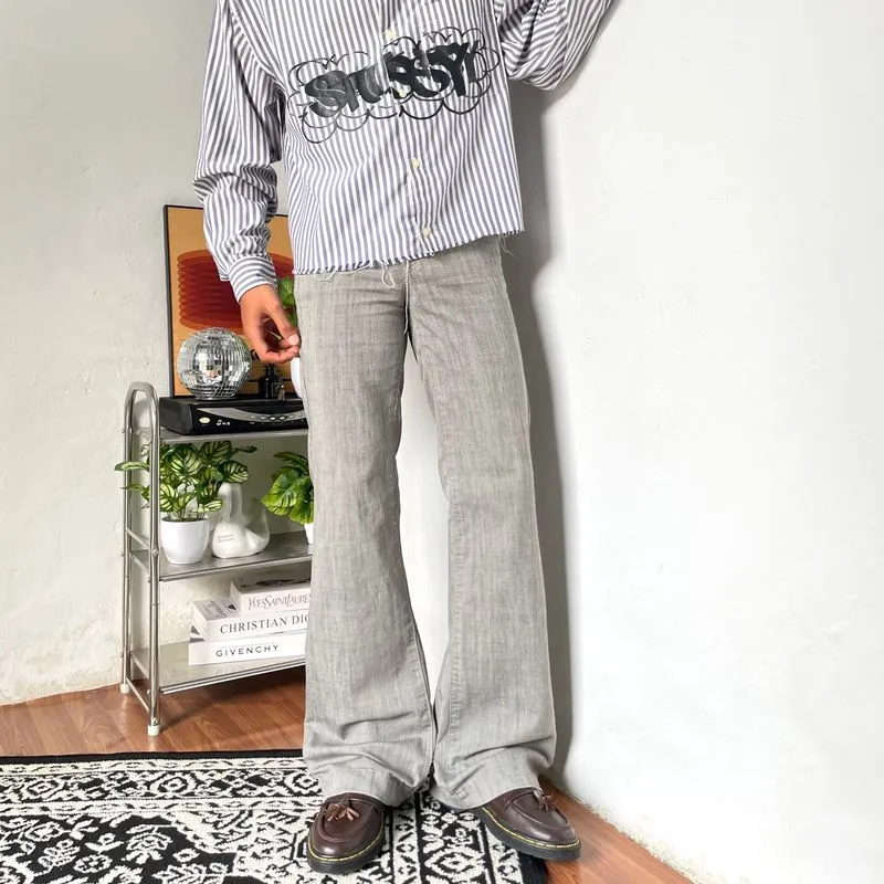 2000’s Flared grey longpants japanesse photo 1