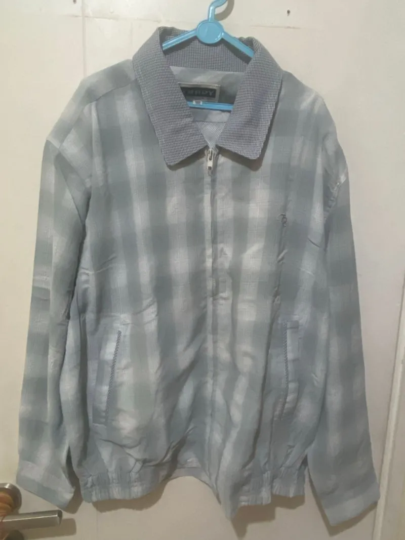 Trady Blue Tartan Jacket - Size XL photo 1