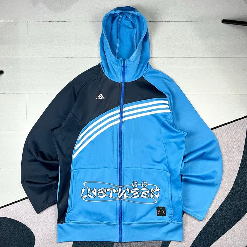 Adidas Navy Blue Stripes Tracktop Jacket photo 1