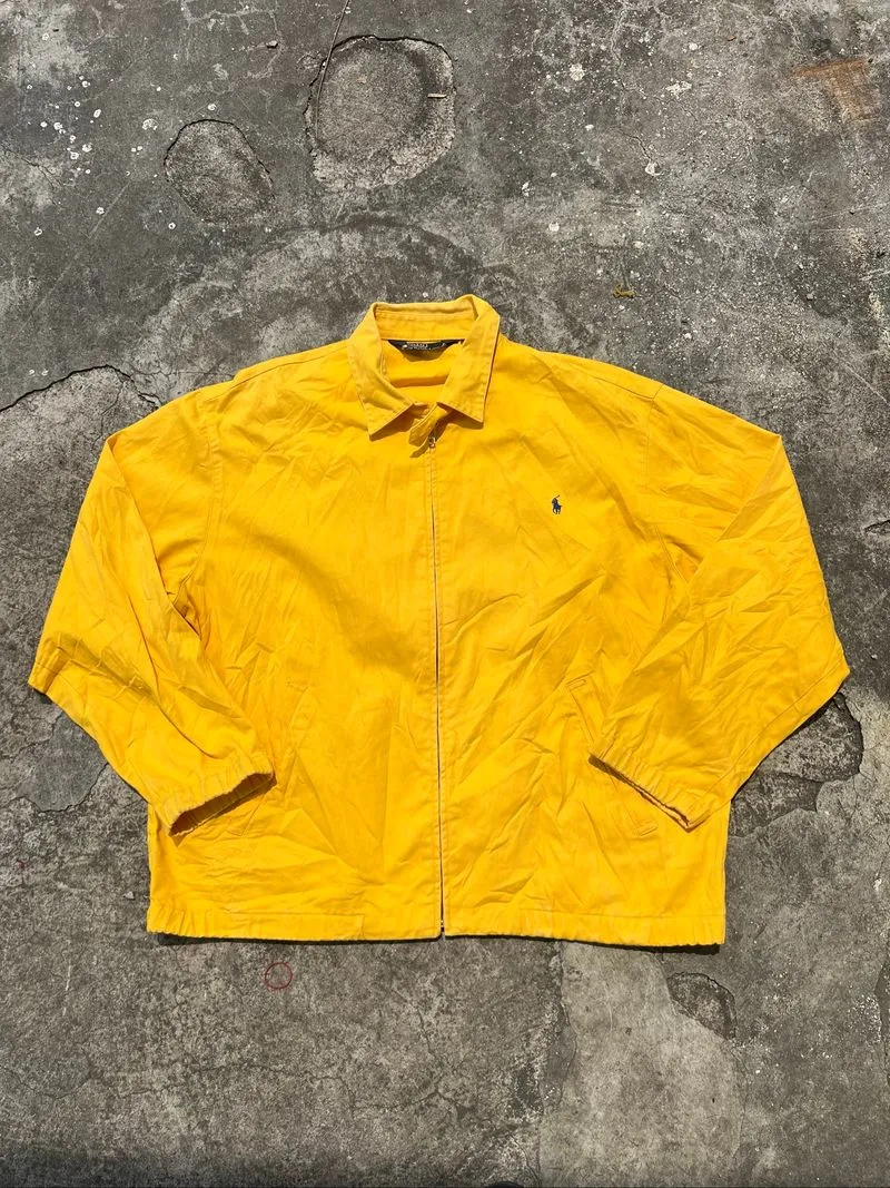 Vintage Harrington Jacket Yellow Polo Ralph Lauren photo 1