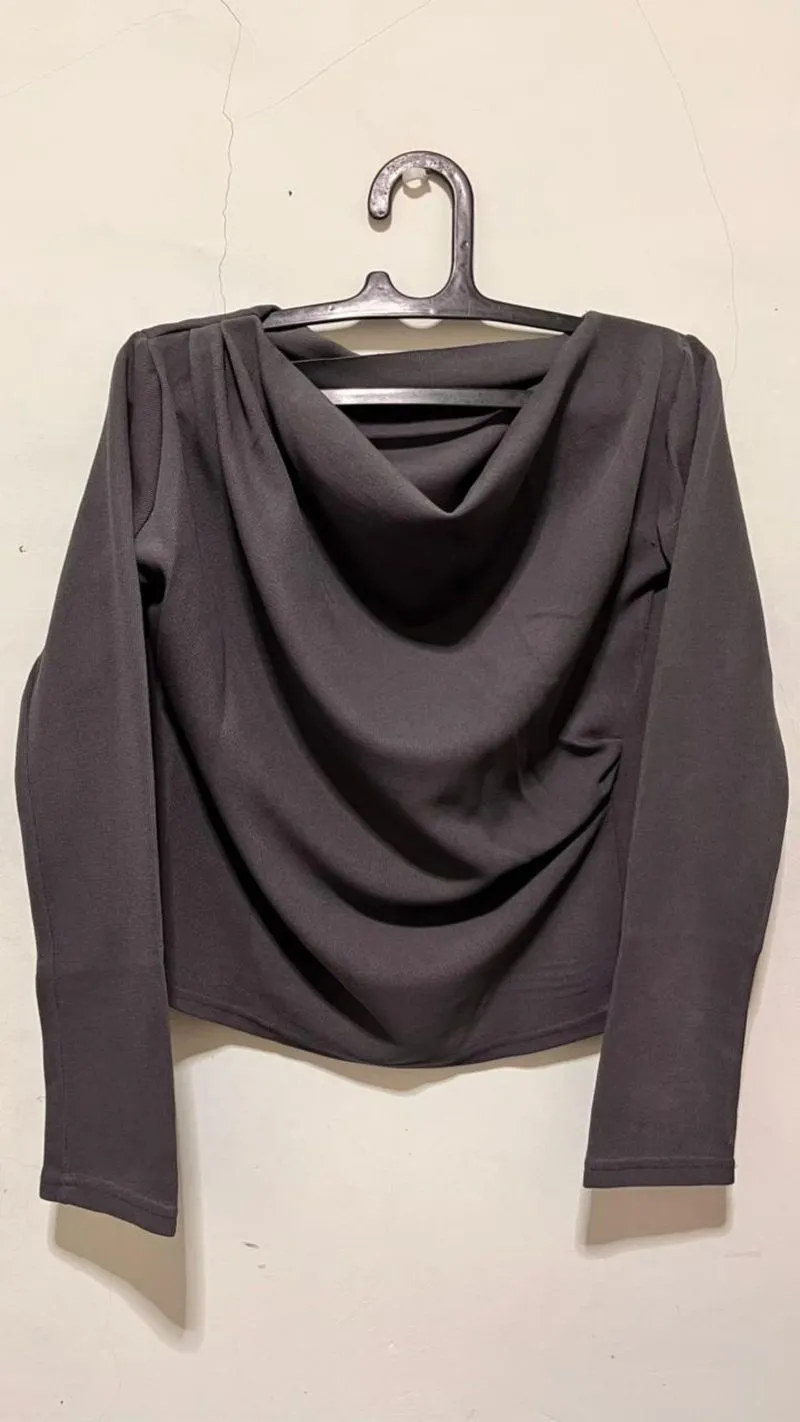 ATASAN KNIT WANITA KOREAN TOP BAJU KNIT LENGAN PANJANG BASIC photo 1