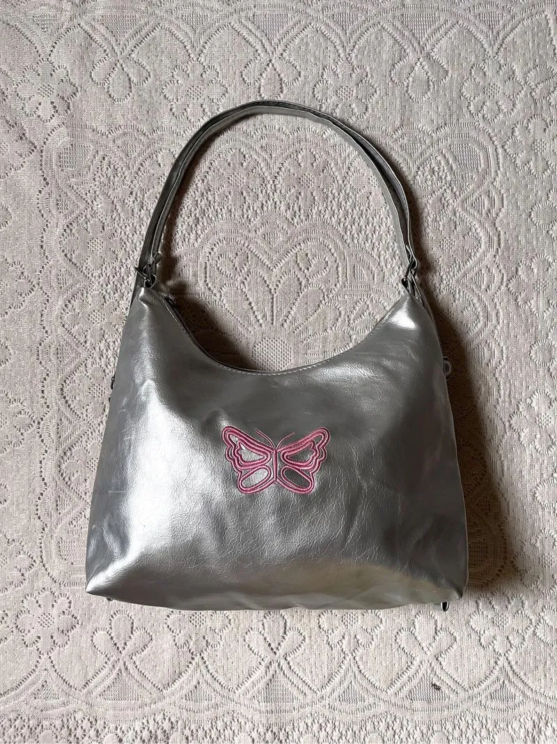Silver Butterfly 2in1 Shoulder Bag photo 1
