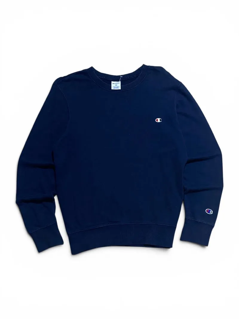 Champion Basic Logo Blank Crewneck Navy - M photo 1