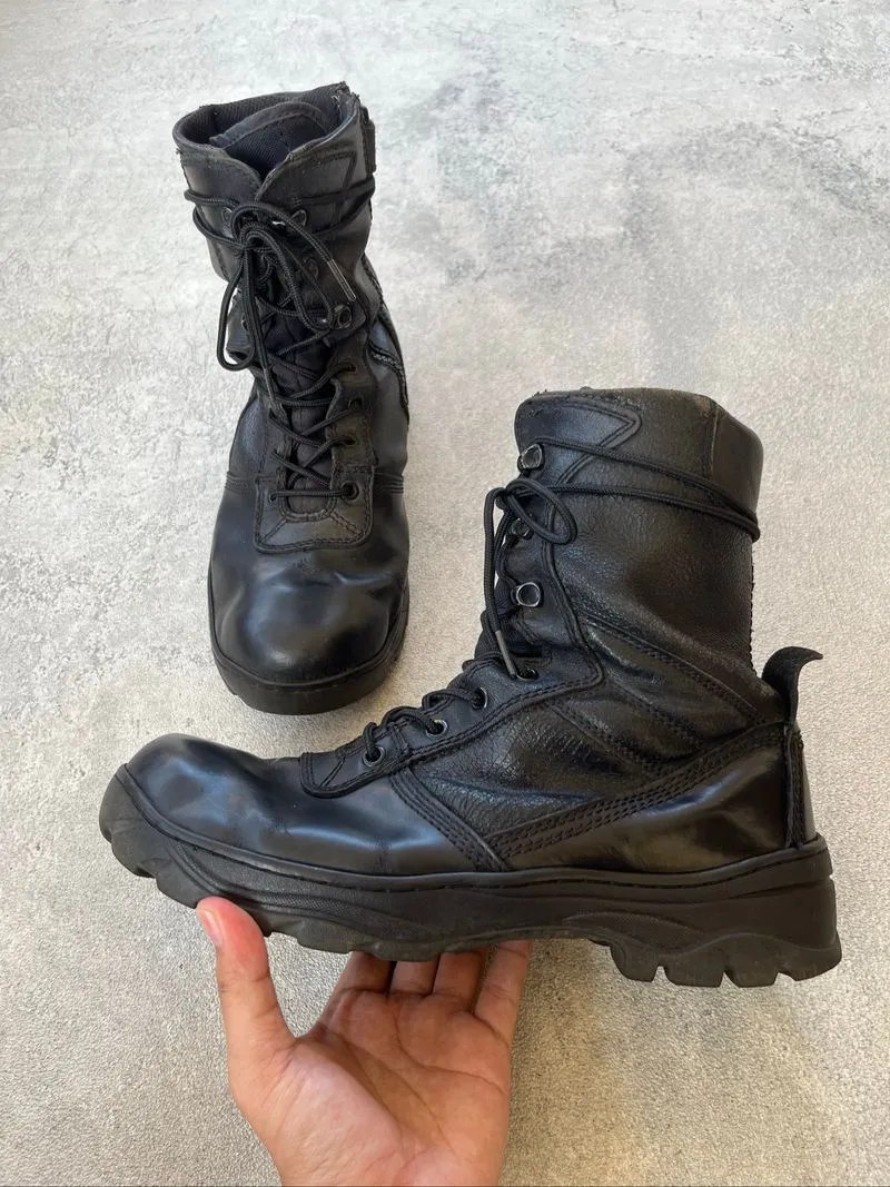 Military Combat Leather Boots photo 1