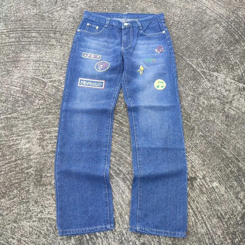 Art Printing Blue Jeans Unique photo 1