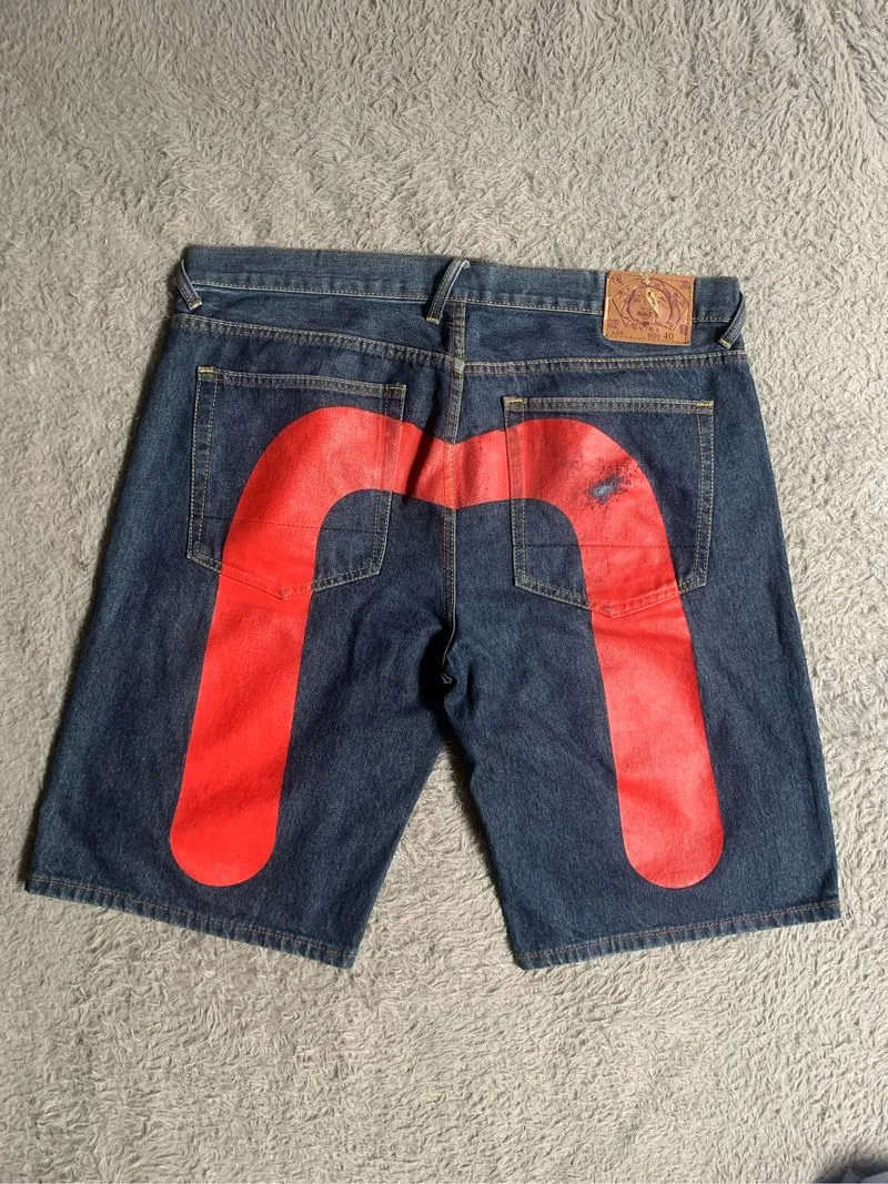 Vintage Evisu Daicock Jort Jeans Short Celana Pendek photo 1