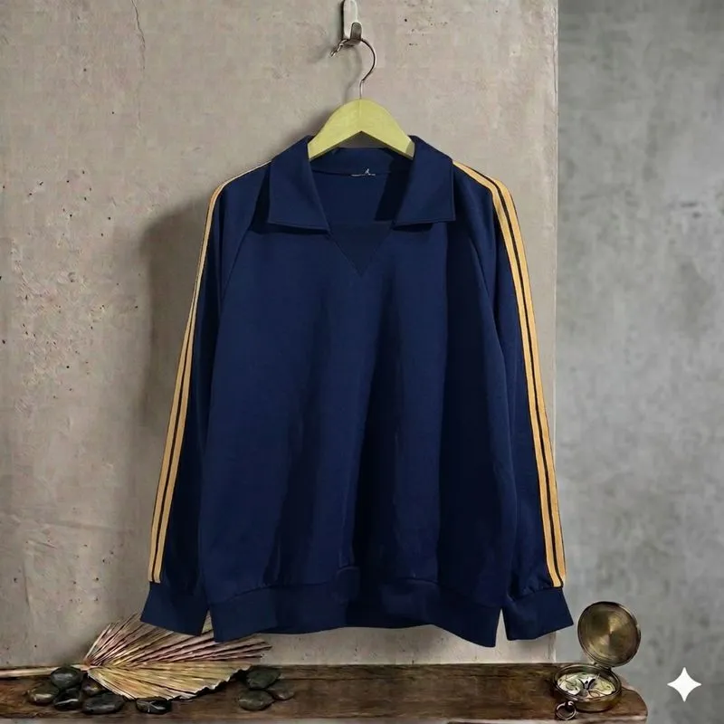 Vintage Sports Japan Black Sweat Track Jacket photo 1