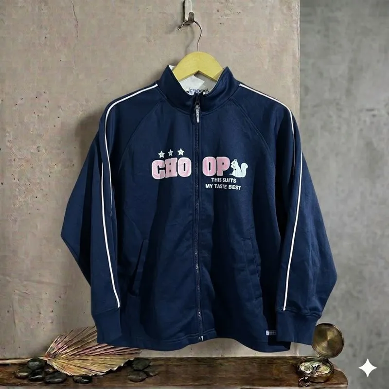 Vintage CHOOP Japan Black Zip Track Jacket photo 1