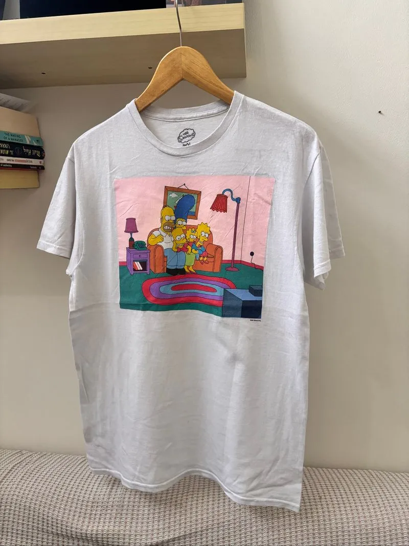 The Simpsons Family Couch Homer Marge Maggie Bart Lisa Tee S photo 1