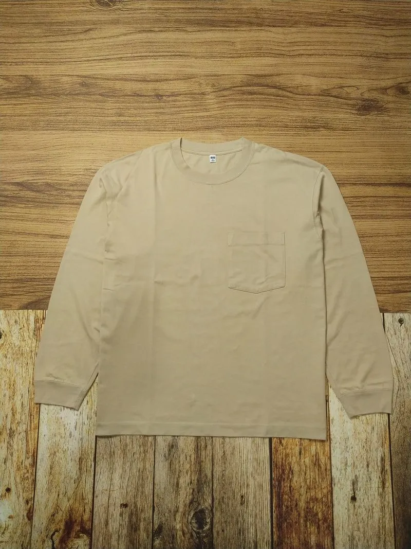 Uniqlo Pocket Washed Cotton Long Sleeve Shirt photo 1