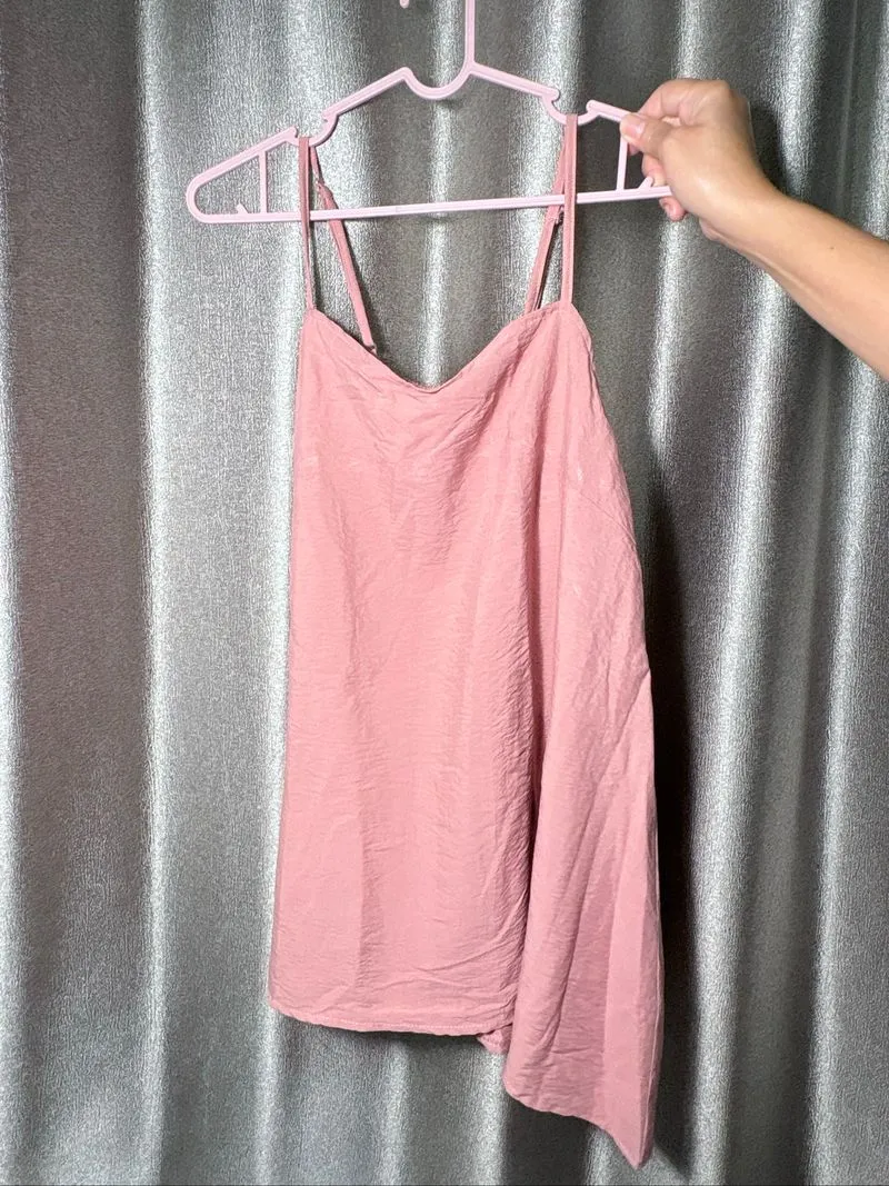 DUSTY PINK FLOWY TANKTOP photo 1
