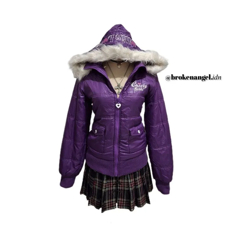 OLLINKARI PURPLE FUR JACKET photo 1